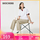 斯凱奇（Skechers）閃穿褲女休閑褲顯瘦運動(dòng)褲2025新款秋吸濕速干直筒褲P225W290