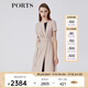 PORTS寶姿春夏新品女裝短袖長(cháng)連衣裙LM8D258NWB011 貝殼色 XL (10)