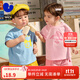 minibala【排汗T】迷你巴拉巴拉男女童親膚涼感抑菌短袖T恤夏季不悶汗 粉紅60022 100