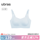 ubras七夕禮物提托側收大杯背勾文胸收副乳無鋼圈胸罩聚攏無痕內衣女 【可調節(jié)肩帶】漣漪藍 L (80B/80C/80D/80E)