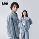 Lee25早秋新品舒適版解構細節設計男女同款牛仔夾克外套 淺藍色  S 