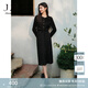 玖姿·安娜蔻New Vintage優(yōu)雅浪漫絲絨半身裙長(zhǎng)裙女2024秋款 花黑 S