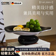 QCSK德國品牌水果盤高檔輕奢現代果盤家用瀝水2025新款糖果零食擺放 時光對語-_墨雪果盤