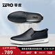 零度Zero男鞋2025春季新款柔軟舒適一腳蹬日常休閑皮鞋輕便套腳駕車鞋 R51330藍(lán)色 40 (250mm)