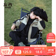 左西兒童沖鋒服外套男童秋裝2025新款男孩大童戶外服上衣 卡其色 160