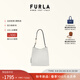 芙拉（FURLA）【禮物】NUVOLA牛皮迷你女士時尚高級感單肩包水桶包百搭休閑 棉花糖白
