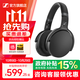 森海塞爾HD450BT頭戴式無線藍牙主動降噪包耳式折疊便攜HIFI高保真音樂游戲耳機生日禮物禮品 HD 450BT黑色（主動降噪）
