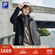 FILA 斐樂(lè )官方男士三合一沖鋒衣兩件套25冬新款健身運動(dòng)保暖連帽外套 深黑-BK L 175/96A/L
