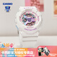 卡西歐（CASIO） 女手表GSHOCK/BABY-G獨角獸淡粉中性潮流時尚防水運動學生電子表 BA-110FH-7APR可愛幻彩白-新上市