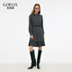 歌莉婭高級感通勤套裝2025新款ootd穿搭小個(gè)子兩件套1E1LAB840 44B煙灰 S