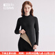 紅豆（Hodo）情侶高領(lǐng)保暖內衣女加厚加絨色紡男中老年秋冬季內衣秋衣褲套裝 星空黑-女士（加厚加絨） L (165) 女士
