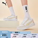 彪馬（PUMA）【厚底鞋】女子經(jīng)典復(fù)古網(wǎng)球風(fēng)增高休閑板鞋SKYE 397076 米白色-雪白色-07 38