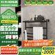 科勒（KOHLER） 安得適電熱毛巾架家用黑白浴巾架智能加熱發(fā)熱毛巾桿烘干架中號 29354-L-7明裝左下出線(xiàn)
