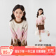 左西女童毛衣加厚針織衫兒童秋冬2025新款女孩套頭衫線(xiàn)衣 粉色 150