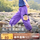 小虎寶兒【抑菌&涼感】男童休閑防曬長(cháng)褲夏薄女童戶(hù)外運動(dòng)褲中大童防蚊褲
