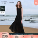 三彩2025夏季新款萊賽爾連衣裙圓領(lǐng)背心裙寬松長(cháng)裙女