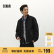 森馬（Semir）夾克男冬寬松美式復(fù)古水洗牛仔外套時(shí)尚棉服拉鏈開衫103724108103