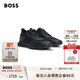 BOSS博斯【七夕節(jié)禮物】男士品牌標識裝飾混合材質運動鞋JONAH 007-黑色 40