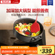 特福（Tefal）炒鍋平底鍋少油少煙紅點(diǎn)感溫不粘鍋燃?xì)庠铍姶艩t通用炒菜鍋28cm