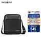 新秀麗（Samsonite）斜挎包精品男士單肩包超纖挎包時(shí)尚男包休閑實(shí)用TN5*09004黑色