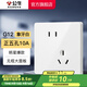 公牛（BULL）開(kāi)關(guān)插座五孔插座86型暗裝5孔USB插座電視網(wǎng)絡(luò )插座 G12象牙白 【斜五孔10A】?jì)?yōu)先發(fā)貨