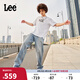 Lee25新品EasyRider寬松中腰闊腿淺藍男牛仔褲潮流