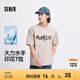 森馬（Semir）大力水手聯名短袖T恤男冰氧吧面料涼感抑菌夏情侶裝寬松印花上衣 A款【大力水手IP】-貝殼卡50244 S