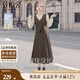 絲柏舍假兩件連衣裙2025秋裝新款女裝甜美風(fēng)拼接修身中長裙