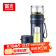 富光玻璃杯 高硼硅泡茶杯子 茶水分離杯 商務(wù)辦公便攜塑玻水杯男女士