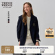 Teenie Weenie小熊西裝外套女2025年春季新款復古氣質(zhì)學(xué)院風(fēng)徽章西裝外套 藏青色 S 160