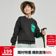 安德瑪（Under Armour）男大童春季拼接運動衛(wèi)衣兒童休閑套頭衛(wèi)衣251103362 黑色 170cm 