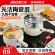 愛(ài)仕達湯鍋不粘鍋奶鍋蒸煮一體家用煲湯煮面鍋輔食鍋電磁爐燃氣灶通用 奶鍋 20cm