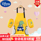 迪士尼（Disney）兒童圍裙畫(huà)畫(huà)罩衣防水防油廚房家用2025新款帶套袖寫(xiě)毛筆字護衣 擦手圍裙【恐龍】黃色 【建議8-12歲】