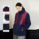 無色無味【暗調(diào)綺夢(mèng)】25年秋季新品法蘭絨休閑保暖棉內(nèi)襯立領(lǐng)夾克外套女裝 藍(lán)紫 XL （40）