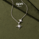 APM Monaco[楊紫同款]六芒星項鏈女生設計感生日時(shí)尚飾品送女友生日七夕禮物 雙顆六芒星項鏈