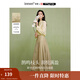 茵曼（INMAN）x米雷聯(lián)名系列新中式國(guó)風(fēng)馬面裙2025春秋女裝新款繡花A字半身裙 卡其色 M
