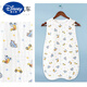 迪士尼（Disney）嬰兒睡袋四季寶寶純棉加厚薄款無(wú)袖背心睡覺(jué)衣防蹬兒童防踢被夏季 超柔泡泡紗/6層【汽車(chē)恐龍】前6后4 XL碼【2-6歲】80-120cm