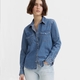 李維斯（Levi's）秋季女士牛仔襯衫簡(jiǎn)約舒適時(shí)尚潮流上衣86832-0018 牛仔藍 S