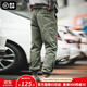 馬登工裝美式復古Easypants束腳褲抽繩哈倫休閑褲燈籠褲長(cháng)褲子男 綠色 L