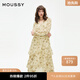 moussy 新品意式度假風(fēng)薔薇印花雪紡連衣裙028ISX33-1781 013象牙色 S 00001/S
