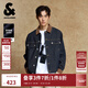 杰克·瓊斯（JACK&JONES）25年秋季外套男士裝寬松潮流休閑品質(zhì)夾克撞色翻領(lǐng)原色牛仔外套男 A13 深牛仔藍 M 175