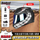 坦克摩托車(chē)頭盔揭面盔T270雙鏡片3C多場(chǎng)景防霧透氣長(cháng)途騎行四季 亞黑魔界【夜光貼花】【鍍銀鏡片+頭套】 M（建議頭圍53-55cm）