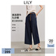 LILY2025夏新款女裝復(fù)古寬松百搭通勤顯瘦九分牛仔褲直筒褲休閑褲 419牛仔藍(lán) M