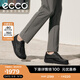 愛(ài)步（ECCO）樂(lè )福鞋男 25年秋季新款時(shí)尚袋鼠鞋男女同款牛皮休閑鞋增高 552504 黑色55250490000 41