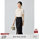 自巧小個(gè)子V領(lǐng)襯衫半身裙輕職場套裝女氣質(zhì)通勤2024夏季新款兩件套 雅白色襯衫 XS （2碼）