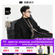 伯爵卓爾高端全羊毛雙面呢大衣100%男士2025秋冬季新款中長(cháng)款通勤男裝外套 月夜黑 【新批次-無(wú)內膽】 L (175)