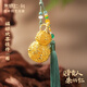 朱炳仁銅 福祿歡喜掛件（可分離）花絲工藝小葫蘆辦公室桌面裝飾品擺件 福祿歡喜車掛（可分離）