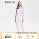PORTS寶姿商場同款新品女裝氣質(zhì)百搭短款開衫毛衣LL8K029JKE001 銀色 S M