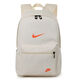 NBA CARES新款大容量運動(dòng)雙肩包學(xué)生百搭男女書(shū)包潮牌簡(jiǎn)約電腦包背包 米白