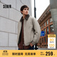 森馬（Semir）棉服男假兩件飛行員拼接牛仔棉衣2025年oversize冬109725112106
